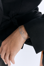 Palladiniertes Armband Micha