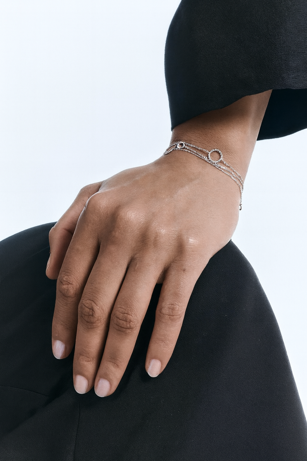 Palladiniertes Armband Micha