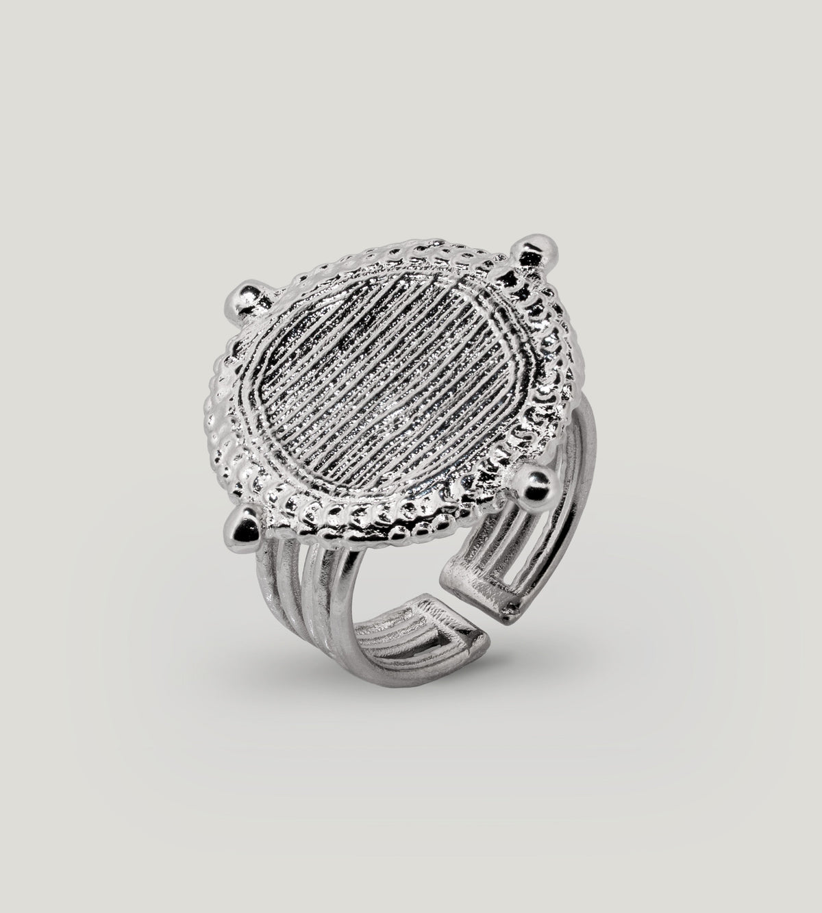Faro Palladium-Plated Ring