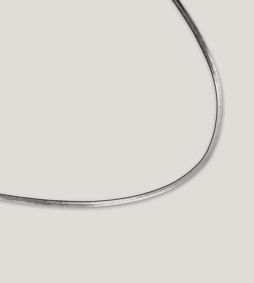 Collar Lili con baño de paladio