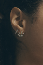 Pendientes Fabio con baño de paladio