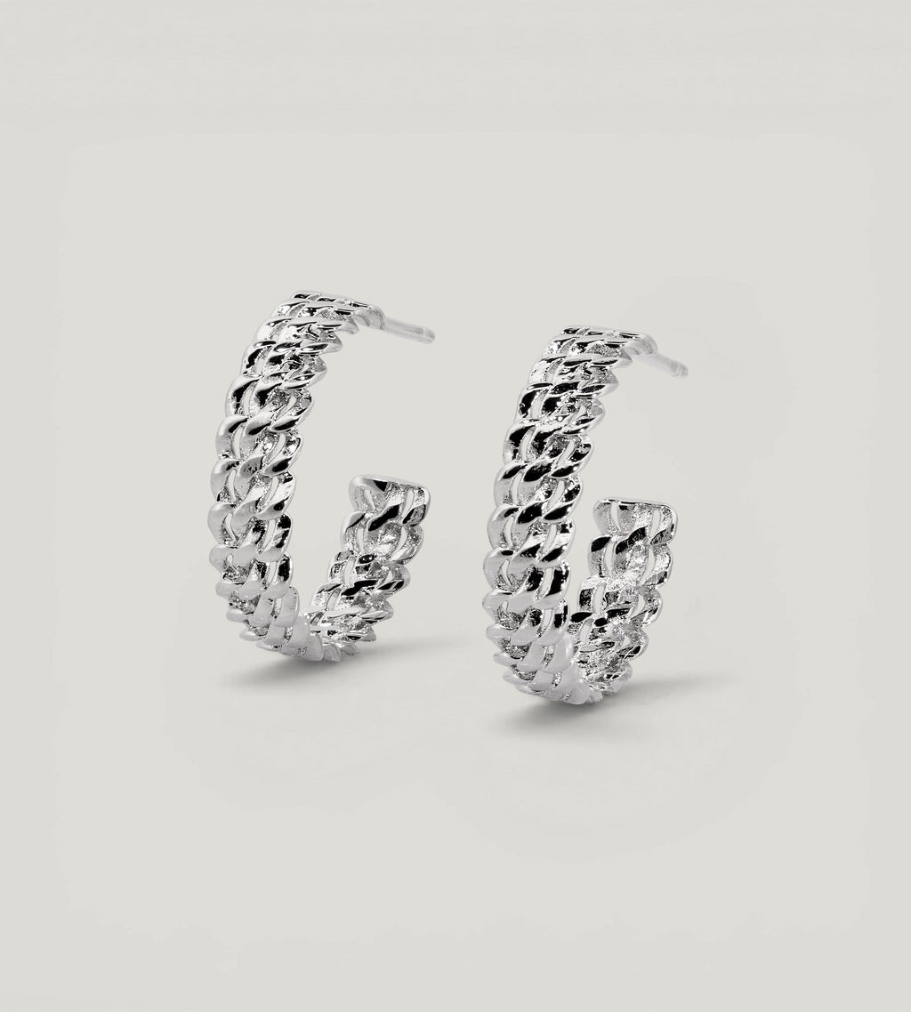 Palladium-plated Johan Earrings