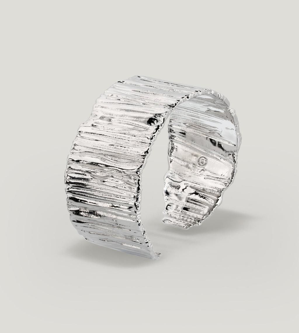 Brazalete Alenka con baño de paladio