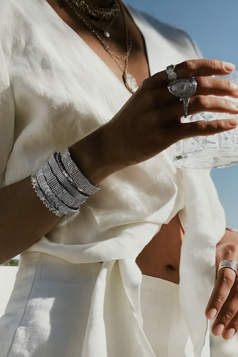 Bangle Draga met palladiumafwerking