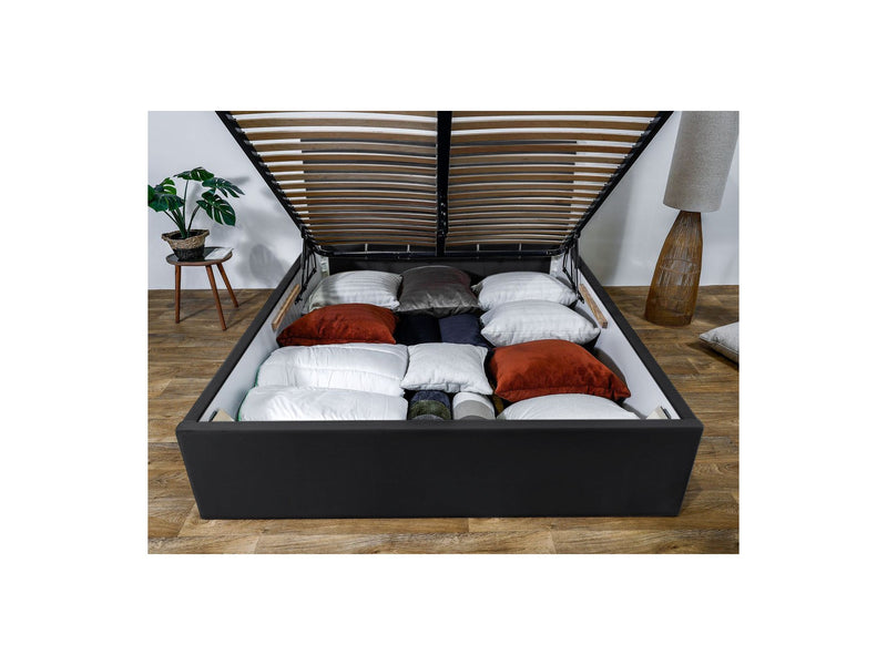 Lit Coffre Rangement Xl - Vivara - Gris Foncé