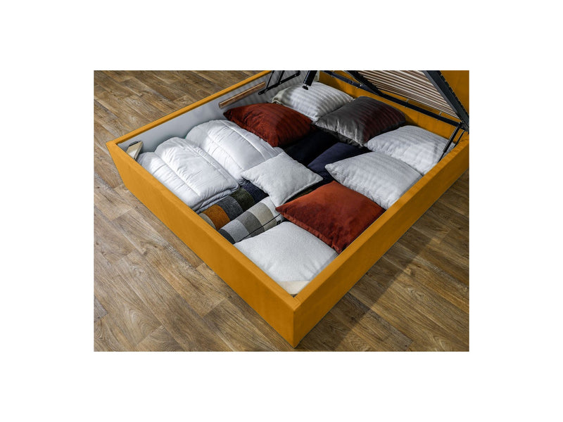 Lit Coffre Rangement Xl - Vivara - Jaune