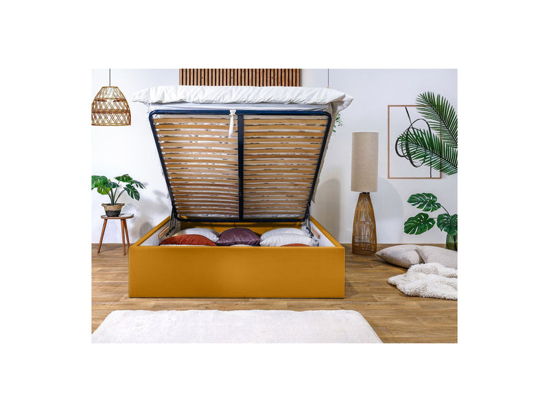 Lit Coffre Rangement Xl - Vivara - Jaune