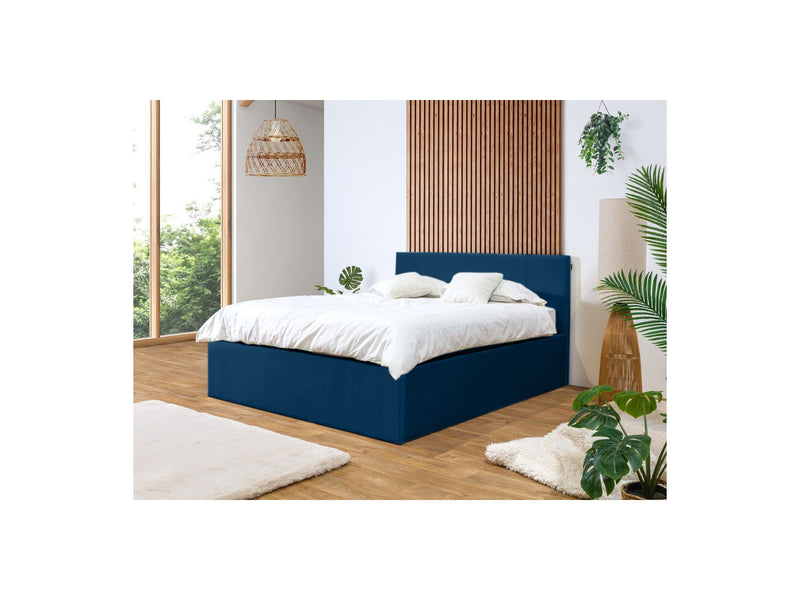 Lit Coffre Rangement Xl - Vivara - Bleu Foncé