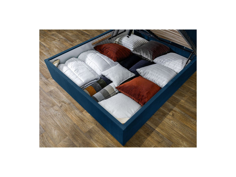 Lit Coffre Rangement Xl - Vivara - Bleu Foncé