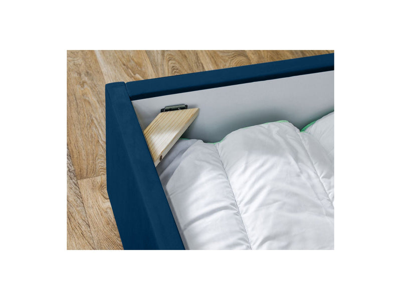 Lit Coffre Rangement Xl - Vivara - Bleu Foncé