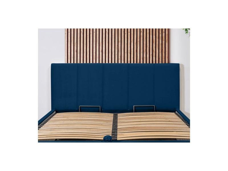 Lit Coffre Rangement Xl - Vivara - Bleu Foncé