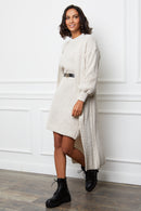 Cardigan+Robe - Beige