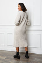 Cardigan & Dress - Beige