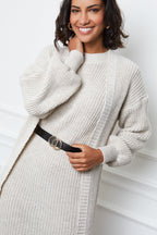 Cardigan & Dress - Beige