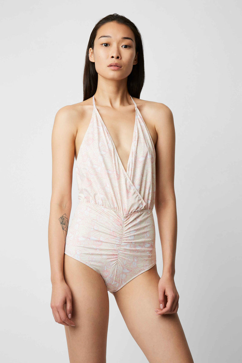 MAILLOT DE BAIN 1 PIECE FALCON COQUILLAGES SOFT PINK