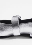 Shoes Alessa Cross Strap Ballerina - Silver - Women