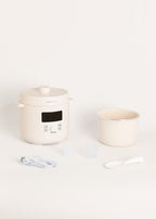 Pressure Cooker Studio - Olla a Presión Eléctrica Multifuncional Programable - 6L - Blanco Roto