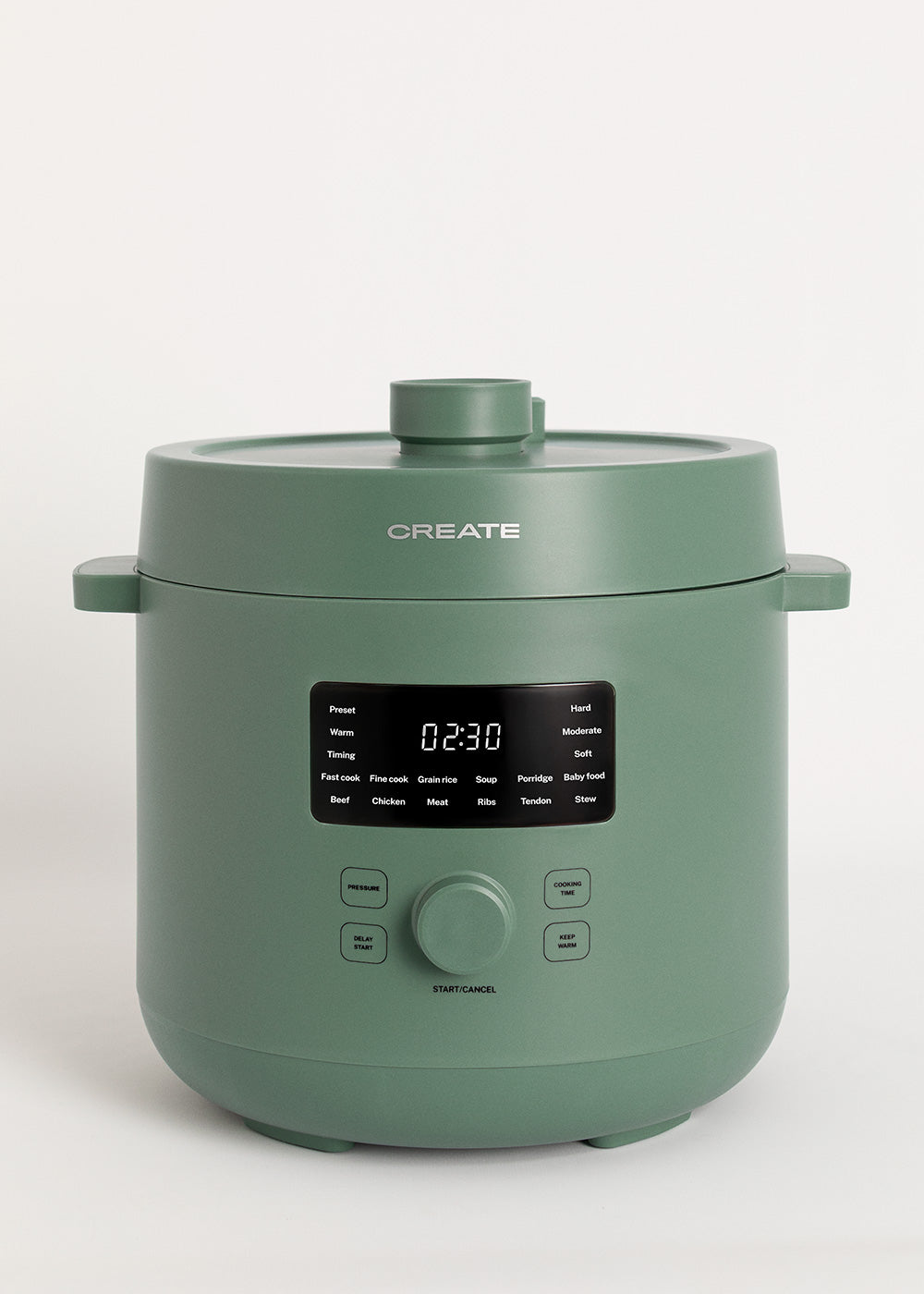 Pressure Cooker Studio - Olla a Presión Eléctrica Multifunción Programable - 6 L - Verde Salvia