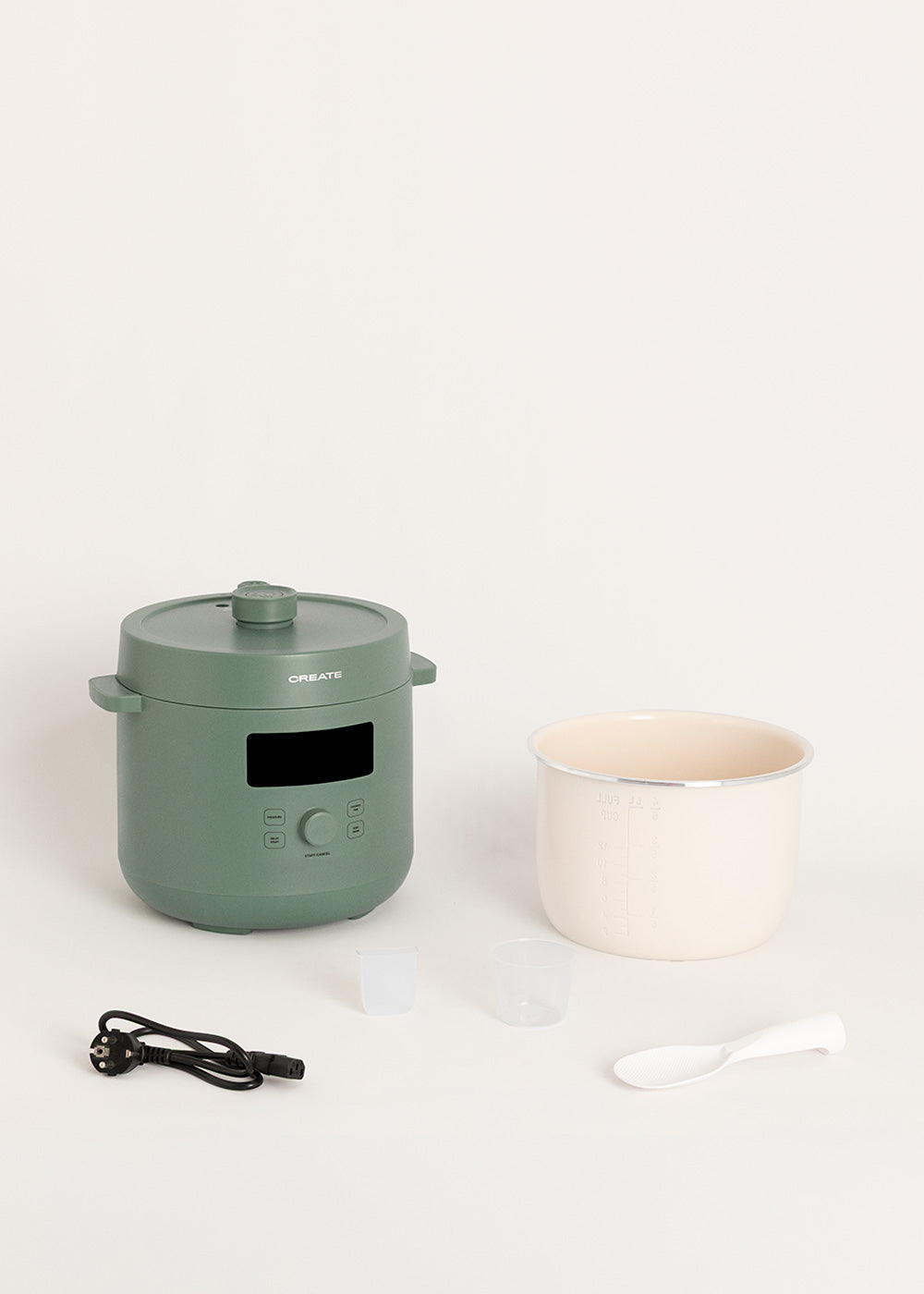 Pressure Cooker Studio - Olla a Presión Eléctrica Multifunción Programable - 6 L - Verde Salvia