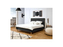 Romane - Lit Avec Lattes Massives - Tissu Velours