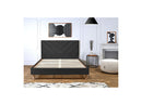 Romane - Lit Avec Lattes Massives - Tissu Velours