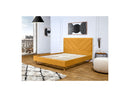 Romane - Lit Avec Lattes Massives - Tissu Velours