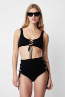 ELIE SMOOTH BLACK SWIMSUIT TOP