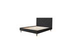 Romane - Cama con lamas macizas - Tejido de terciopelo