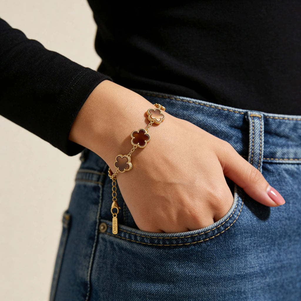 Pulsera Bonheur Marrón