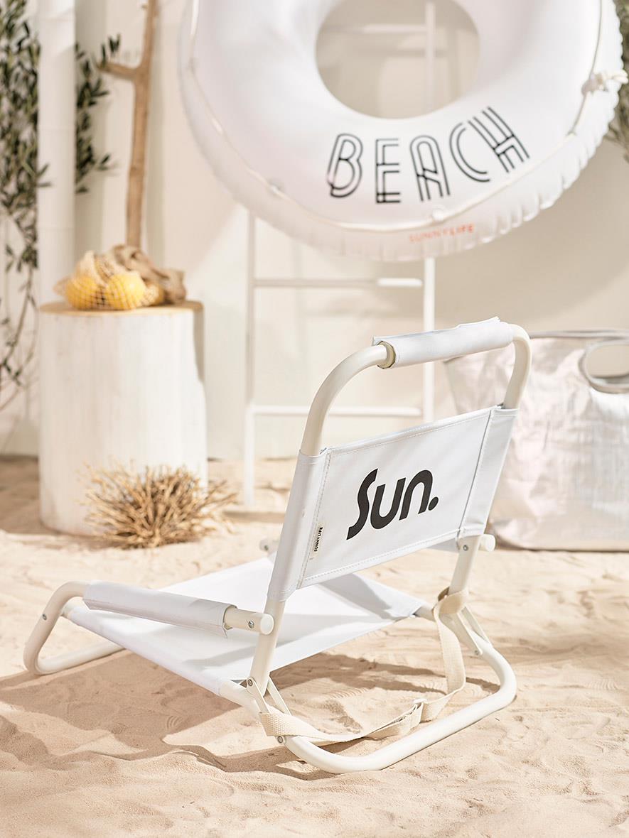 Chaise De Plage écologique Nouveau Bleu & Blanc - Adultes