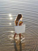 Bolso de playa blanco