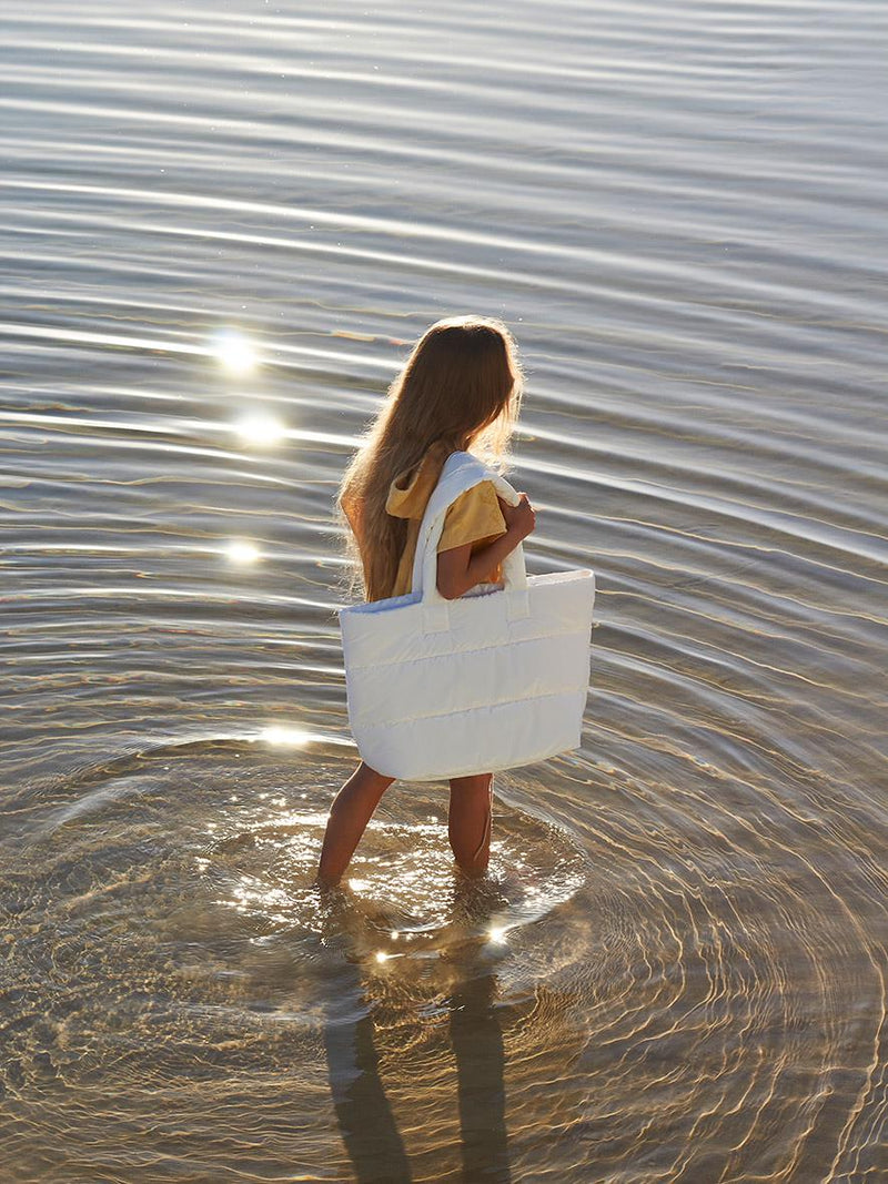 Bolso de playa blanco