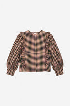 DUSTIN DOMINO POWDER BLOUSE