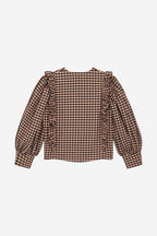 DUSTIN DOMINO POWDER BLOUSE