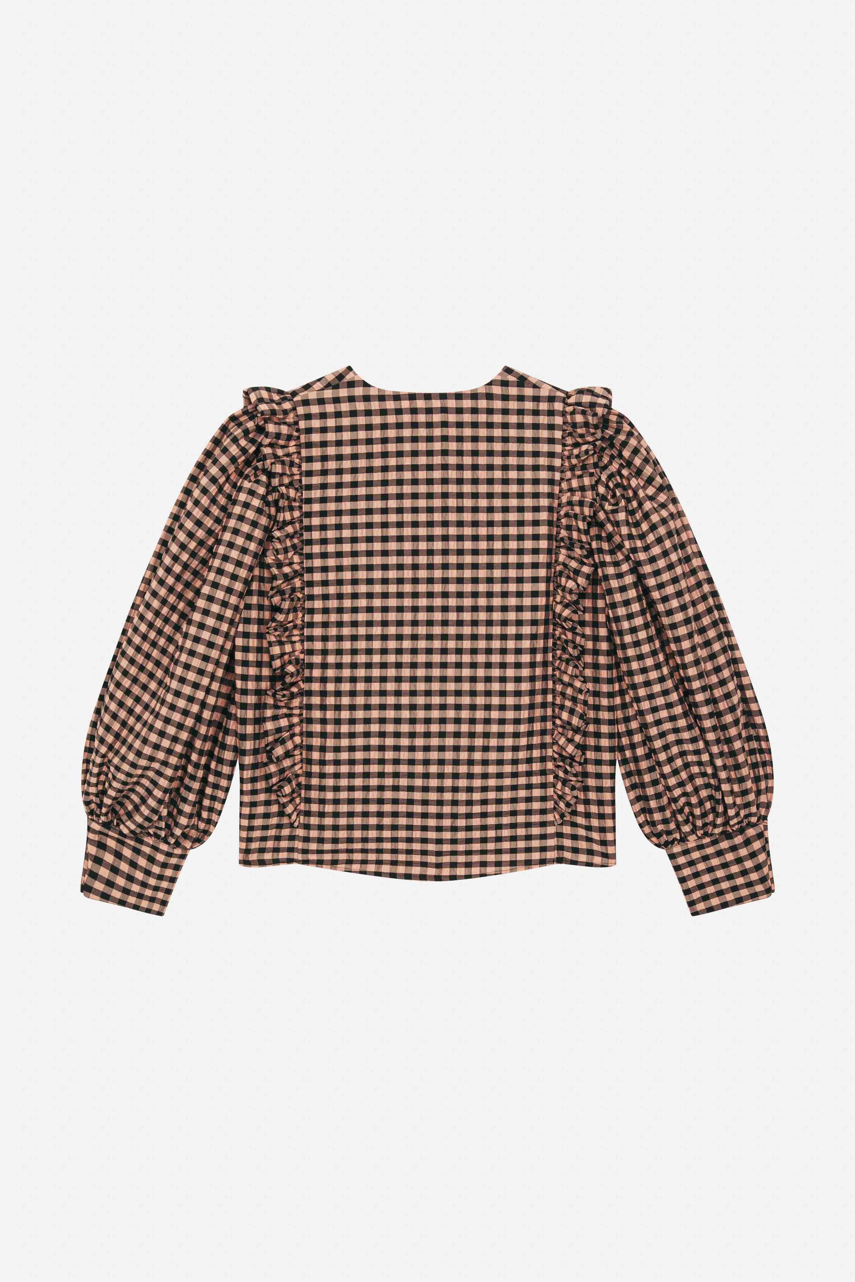 DUSTIN DOMINO POWDER BLOUSE