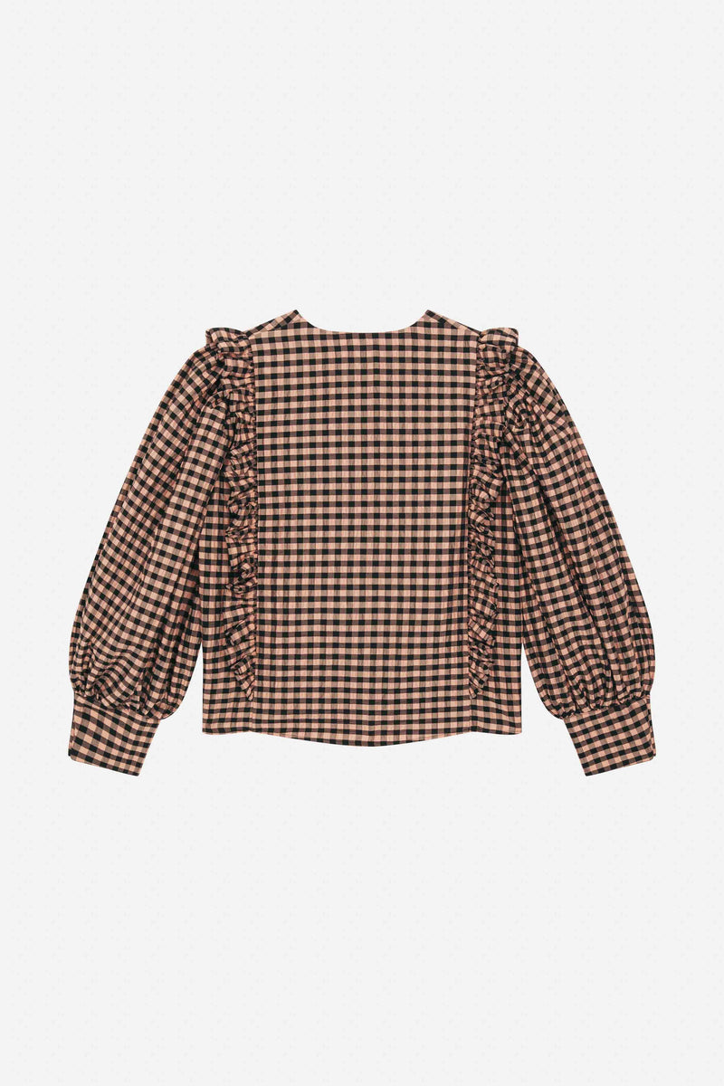 DUSTIN DOMINO POWDER BLOUSE