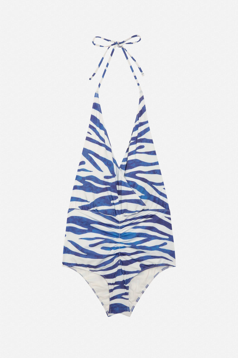 ONE PIECE SWIMSUIT FALCON ZEBRA SEA BLUE
