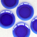 Pack de 6 platos llanos Lys - Azul marino - 23,5 cm