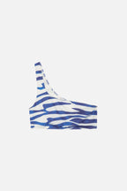 LINO ZEBRA SEA BLUE SWIMSUIT TOP