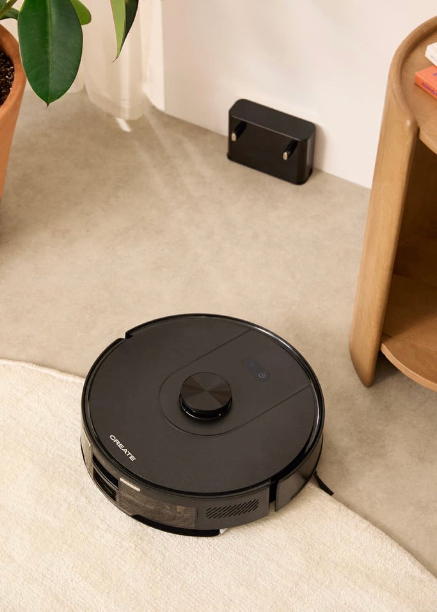 Netbot Ls50 - Robot Aspirador Inteligente 5000 Pa Con Función Fregasuelos Y Base De Autovaciado Opcional - Negro,Sin Base Autovaciadora