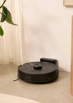 Netbot Ls50 - Robot Aspirador Inteligente 5000 Pa Con Función Fregasuelos Y Base De Autovaciado Opcional - Negro,Sin Base Autovaciadora