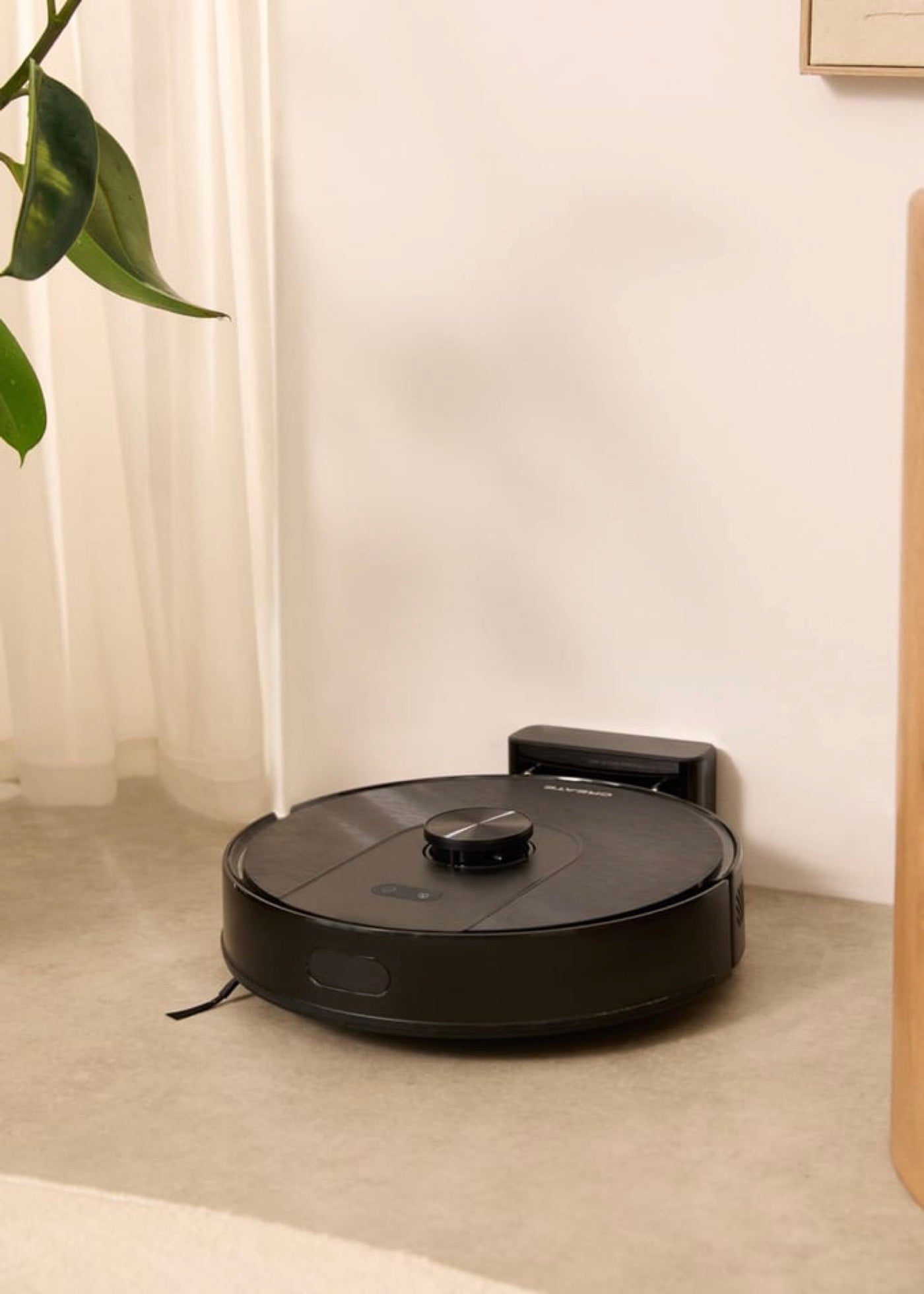 Netbot Ls50 - Robot Aspirador Inteligente 5000 Pa Con Función Fregasuelos Y Base De Autovaciado Opcional - Negro,Sin Base Autovaciadora