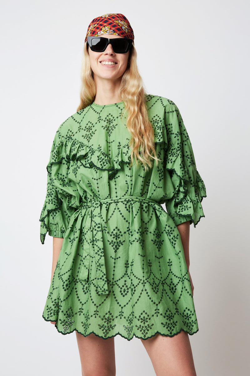 ROBE GROOVY FELICITA VERT PRAIRIE
