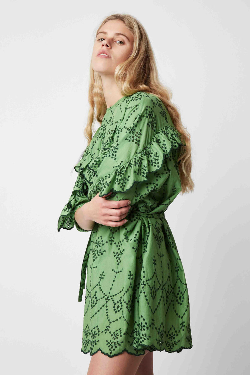ROBE GROOVY FELICITA VERT PRAIRIE