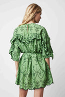 ROBE GROOVY FELICITA VERT PRAIRIE