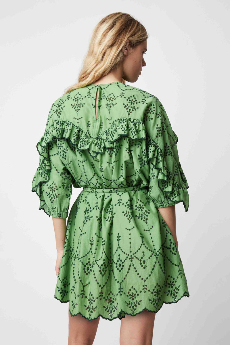ROBE GROOVY FELICITA VERT PRAIRIE