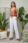 Pantalon - Blanc - Femme