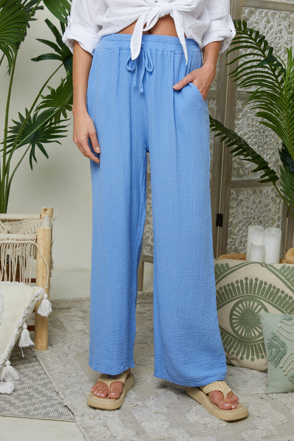 Pantalon - Indigo - Femme