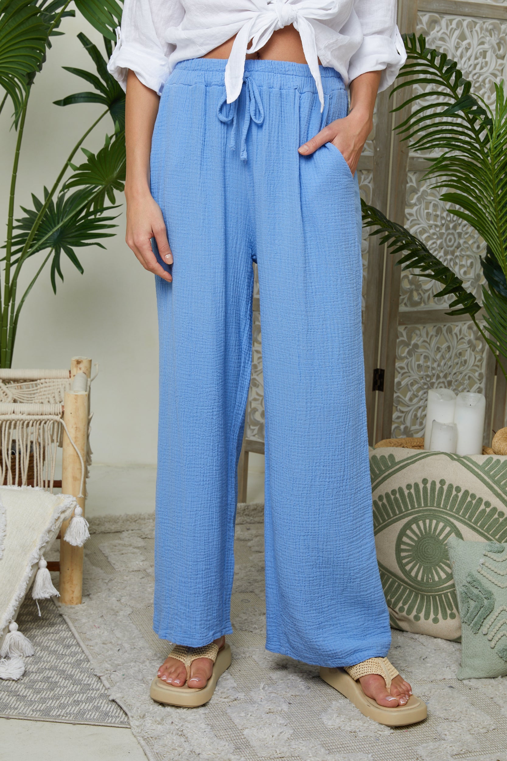 Pantalon - Indigo - Femme