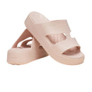 Sandales Femme Crocs Getaway Pkateform H-Strap - Rose Quartz